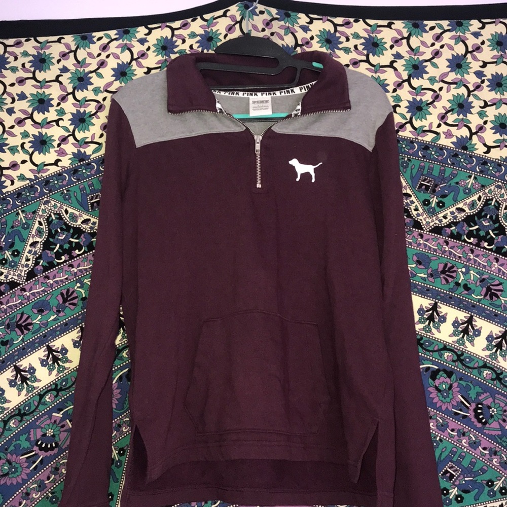 Victoria’s Secret Pink quarter zip sweatshirt